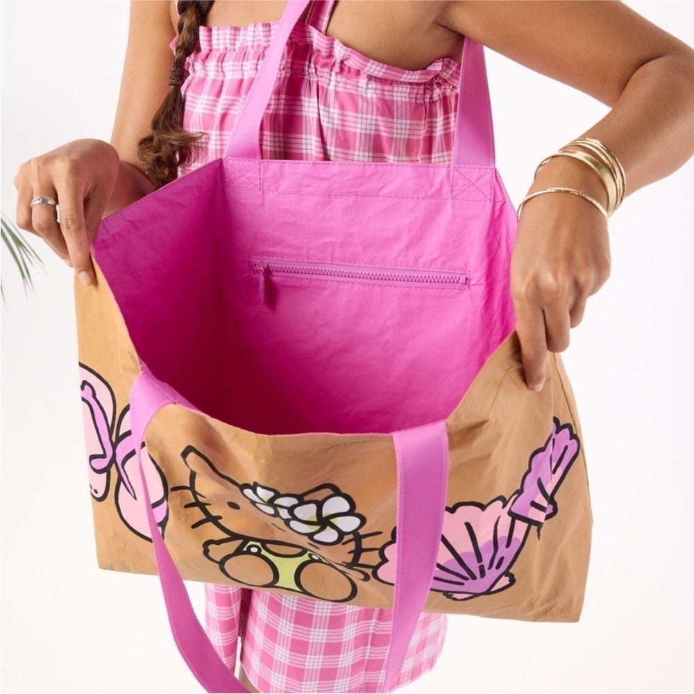 Hello Kitty Aloha Collection Holo Holo huge beach tote bag reversible NWT RARE - Picture 10 of 12